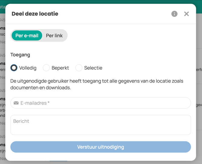 Locatie volledig delen