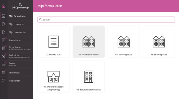 Mijn (oplever) formulieren | NL