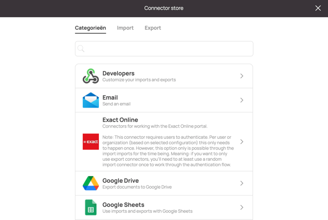 Incontrol-connectors-menu-kiezen