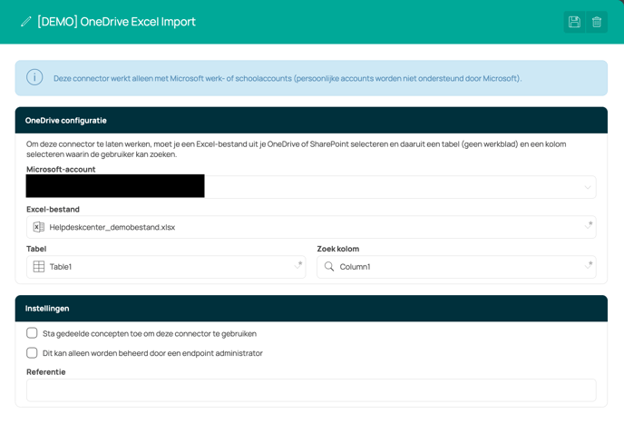 OneDrive - Import config