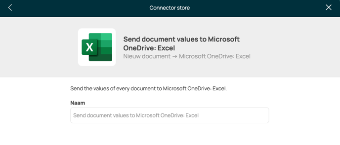 Onedrive Send document values - name