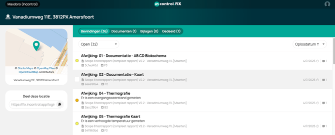 Locatieweergave in Incontrol.FIX
