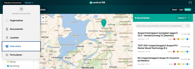 Gebruikersweergave externe gebruiker aanmaken