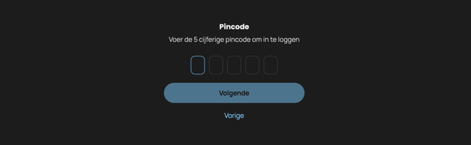 Inlogscherm Incontrol.FIX