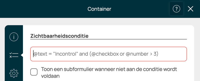 container-zichtbaarheidsconditie