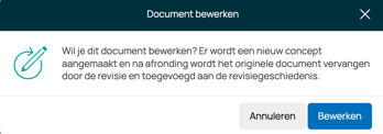 Popup: Document bewerken