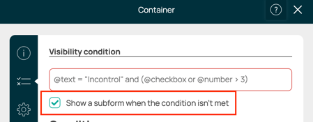 Container-element-subformulier-instellen